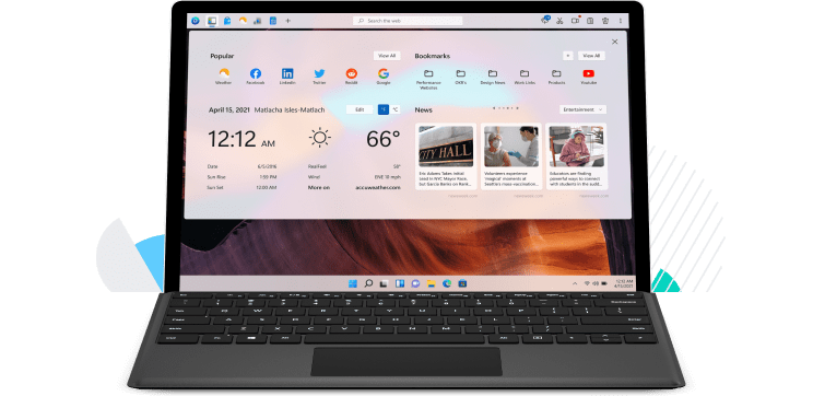 OneLaunch provides a great desktop experience on windows 11.